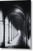 Street photography Lucca Tuscany Metal Print by Frank Andree