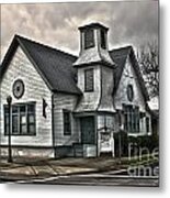 A Spooky Looking Church In Chino Metal Print