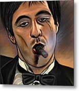Al Pacino-godfather Metal Print