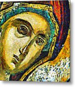 Blessed Virgin Mary - Painting Metal Print