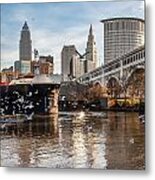 Chasing A Freighter 6 Metal Print