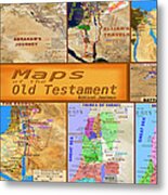 Old Testament Maps Metal Print