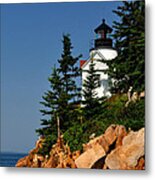 Bass Harbor Head Light - Acadia Metal Print