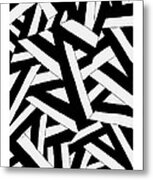 034 Stripes Metal Print