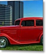 1934 Chevrolet Sedan Hot Rod Metal Print