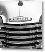 1952 Chevrolet Pickup Truck Grille Emblem Metal Print