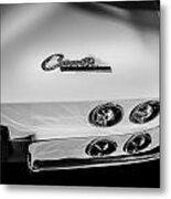 1965 Chevrolet Corvette Sting Ray Coupe Bw Metal Print