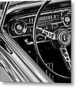 1965 Shelby Prototype Ford Mustang Steering Wheel Metal Print