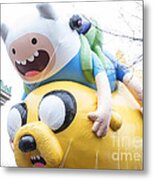 Adventure Time With Finn And Jake Balloon By Cartoon Network At Macy's Thanksgiving Day Parade Metal Print