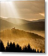 Afternoon Rays Over Church #1 Metal Print