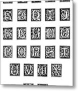 Alphabet, 16th Century #1 Metal Print
