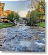 An Hdr Image Of The Reedy River In Downtown Greenville Sc #2 Metal Print