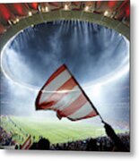 Atletico Madrid V Malaga - La Liga #1 Metal Print