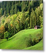 Autumn Landscape In Bernese Oberland #1 Metal Print