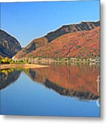 Autumn Valley Reflection Pano #2 Metal Print