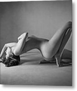 Blue Nude Metal Print