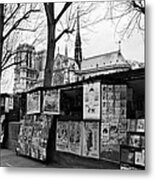 Book Sellers By The Seine / Paris Metal Print