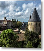 Carcassonne Medieval City Wall And #1 Metal Print