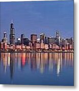 Chicago City Skyline #3 Metal Print