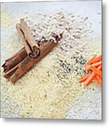 Cinnamon, Grains, Nuts And Carrots #1 Metal Print