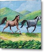 Colt And Mare Metal Print