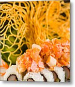 Crab And Salmon Roll #1 Metal Print