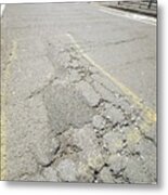 Damaged Road Surface #1 Metal Print