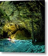 Deep Underground Cave Exploration #1 Metal Print