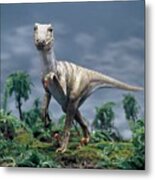 Deinonychus Dinosaur Model #1 Metal Print