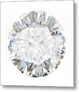 Diamond On White Background #1 Metal Print