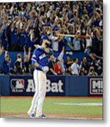 Division Series - Texas Rangers V Toronto Blue Jays - Game Five #1 Metal Print