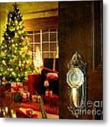 Door opening into a Christmas living room digital painting Photograph ...