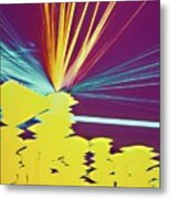 Enkephalin Endorphin Crystals #1 Metal Print