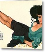 Esquire Pin Up Girl Metal Print
