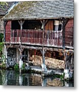 Eure River And Old Fulling Mills In Chartres #1 Metal Print