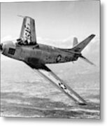 F-86 Sabre, First Swept-wing Fighter #1 Metal Print