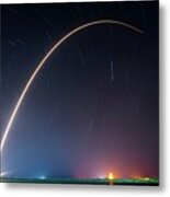 Falcon 9 Rocket Launch By Spacex #1 Metal Print
