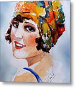 Flappers Girl #1 Metal Print