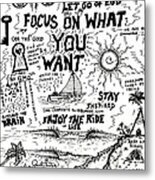 Focus On What You Want #2 Metal Print