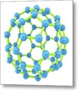 Fullerene Molecule #1 Metal Print