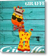 Georgie Giraffe Collection #1 Metal Print