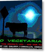 Go Vegetarian #1 Metal Print