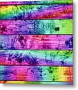 Grunge Colorful Wood Planks Background #1 Metal Print