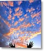 Hands Up To The Sky Showing Happiness #1 Metal Print