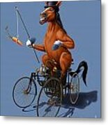 Horse Power Colour Metal Print