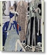 Illustration Of Women In Patou Dresses #1 Metal Print