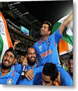 India V Sri Lanka - 2011 Icc World Cup Final #1 Metal Print