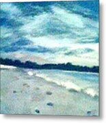 Lido Beach Evening Metal Print