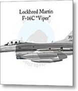 Lockheed Martin F-16c Viper #4 Metal Print