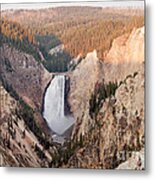 Lower Yellowstone Falls On The Yellowstone River At Artist Point #1 Metal Print